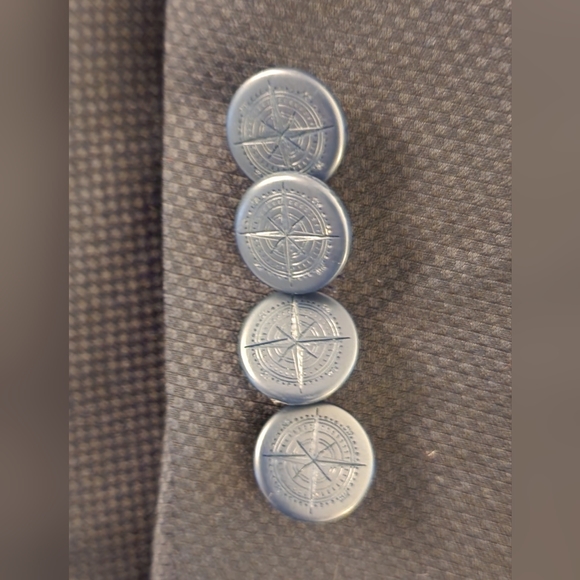 Nautica Navy Blue Men's Blazer Suit Coat Jacket 42R Navy Blue - Picture 9 of 10